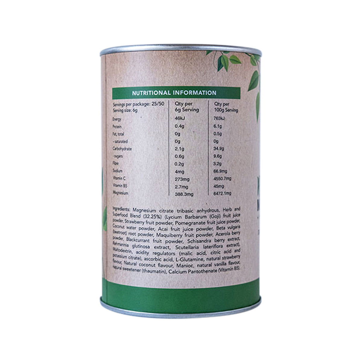 Raw Medicine Re-Energise Magnesium + Herbs & Superfoods (Wild Berry Flavour) 300g