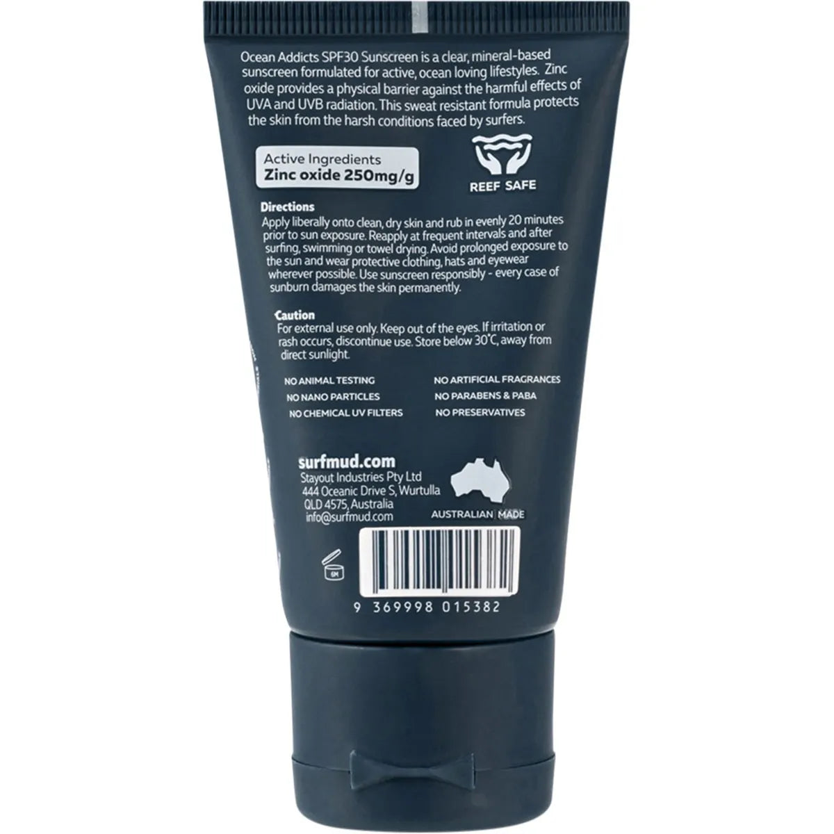 SURFMUD Natural Zinc Sunscreen SPF 30 50g