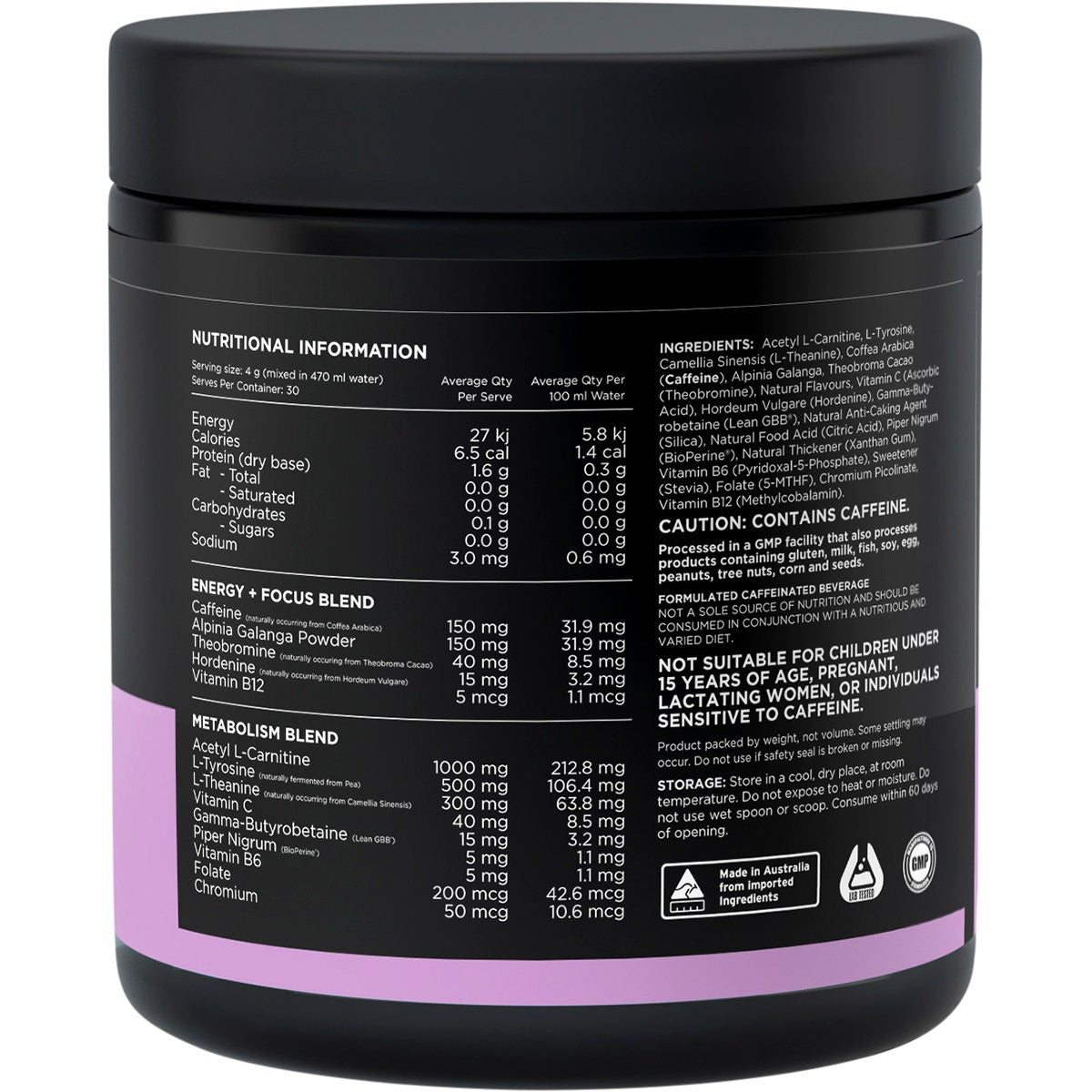 SWITCH NUTRITION Thermal Thermogenic Energy Formula Strawberry Burst 120g