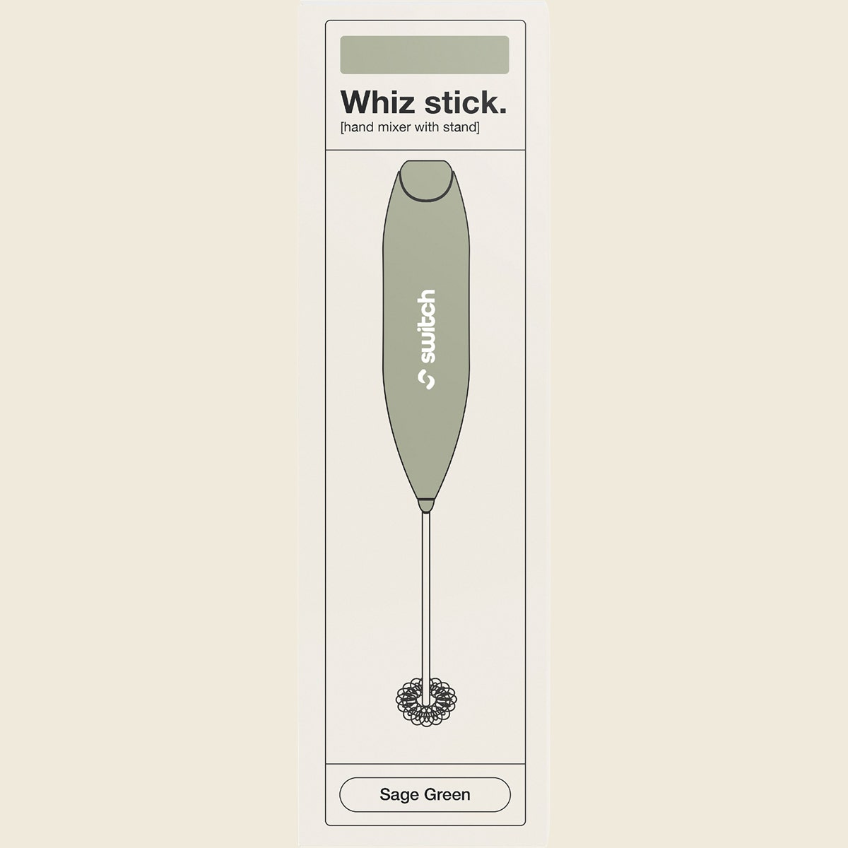 Switch Nutrition Whiz Stick Electric Mixer Sage Green