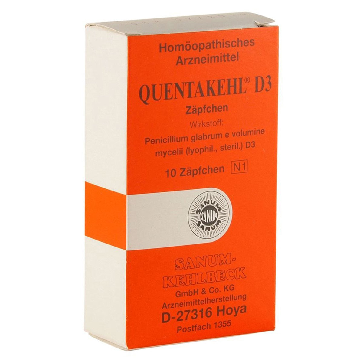 Sanum Quentakehl (D3) Suppositories x 10 Pack