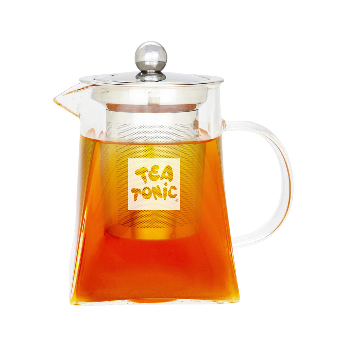 Tea Tonic Glass Tea Pot Square (2 cup volume) 400ml