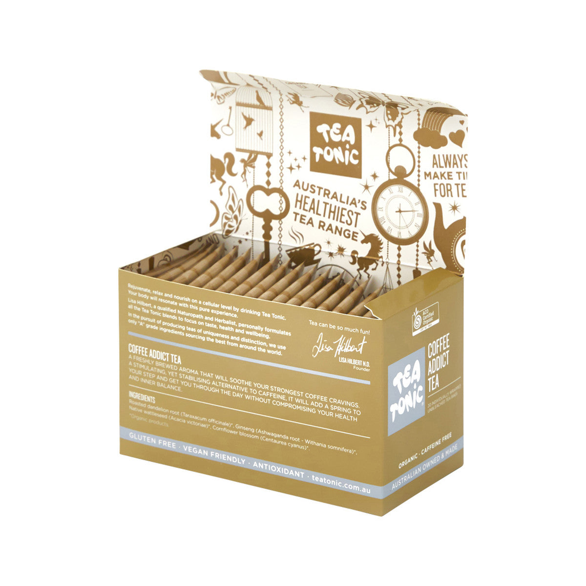 Tea Tonic Organic Coffee Addict Tea x 20 Tea Bags