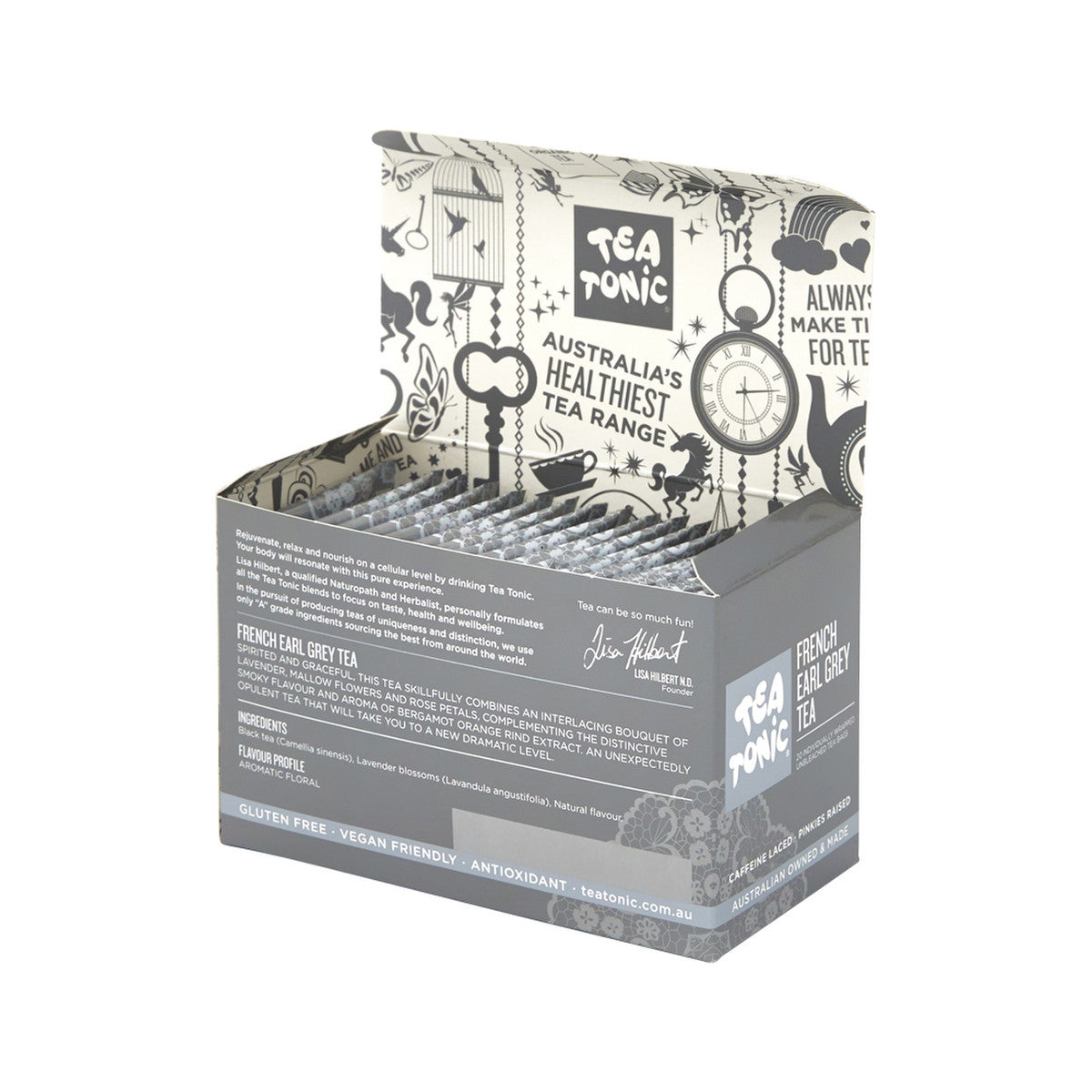 Tea Tonic Organic French Earl Grey Tea x 20 Tea Bags