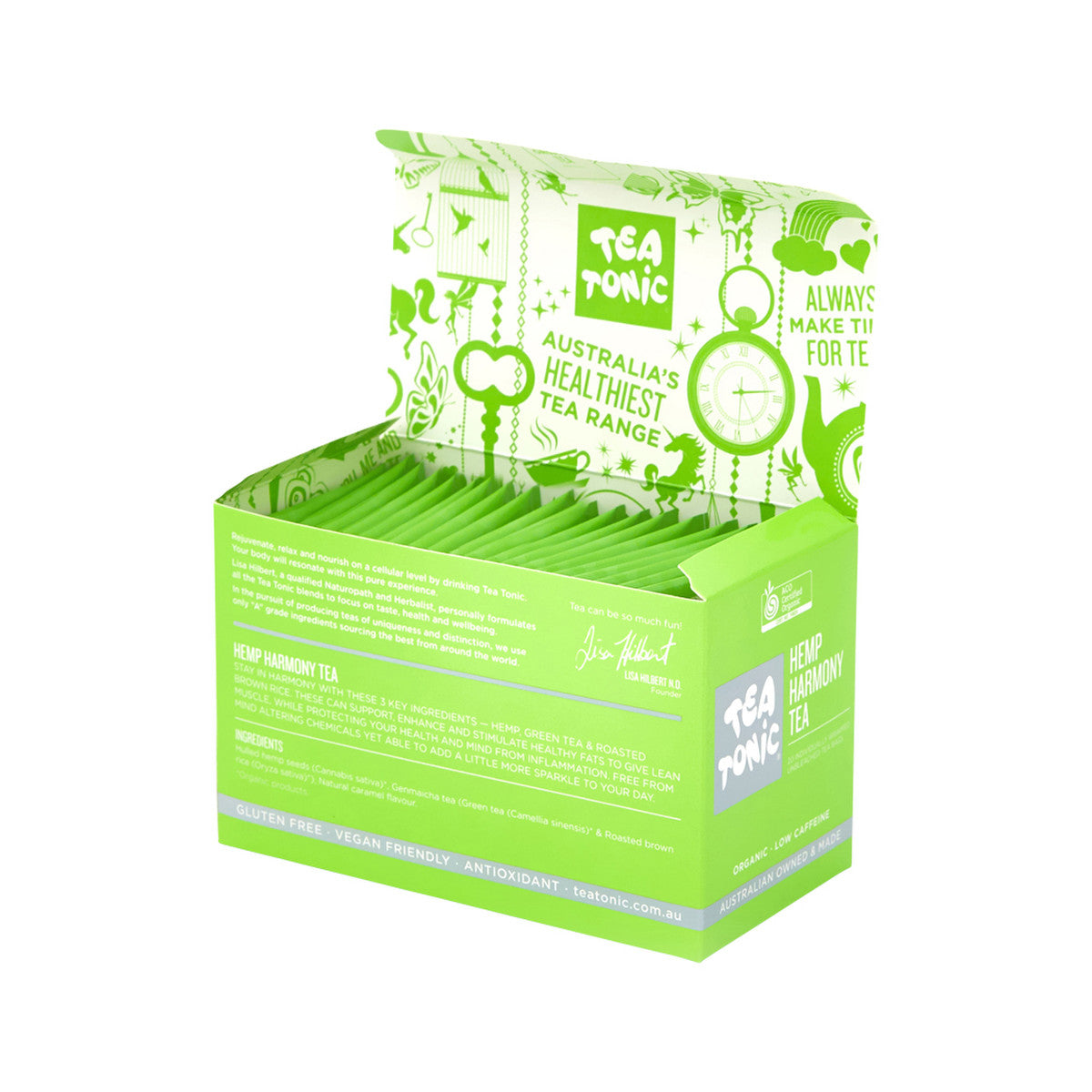 Tea Tonic Organic Hemp Harmony Tea x 20 Tea Bags