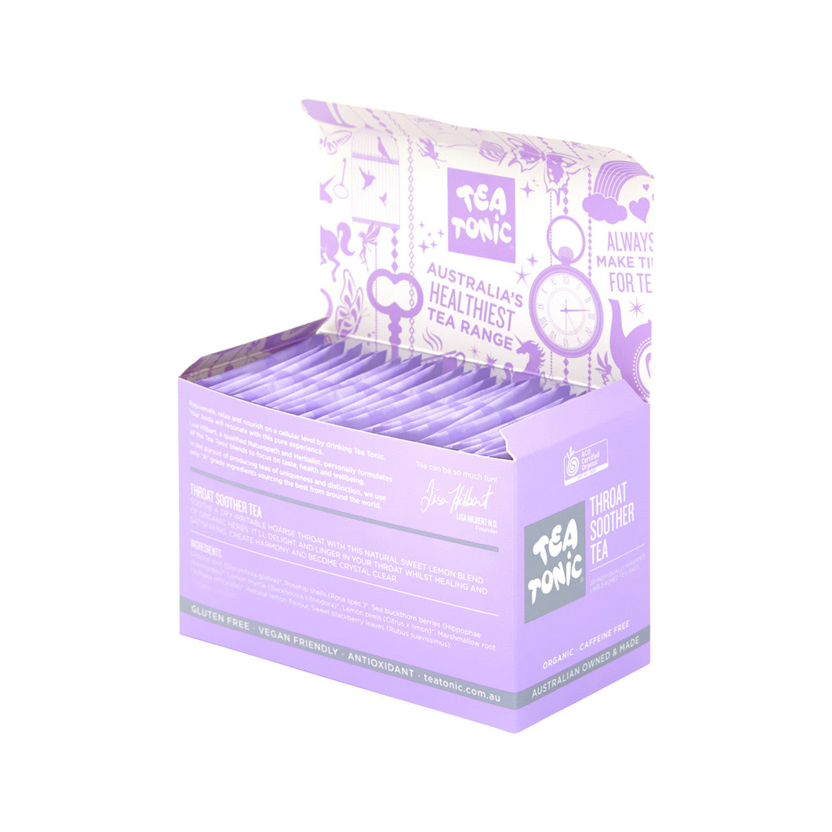 Tea Tonic Organic Throat Soother Tea x 20 Tea Bags