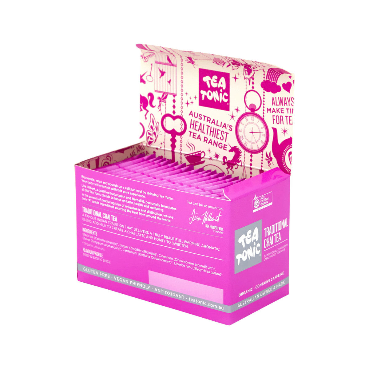 Tea Tonic Organic Traditional Chai Tea x 20 Tea Bags