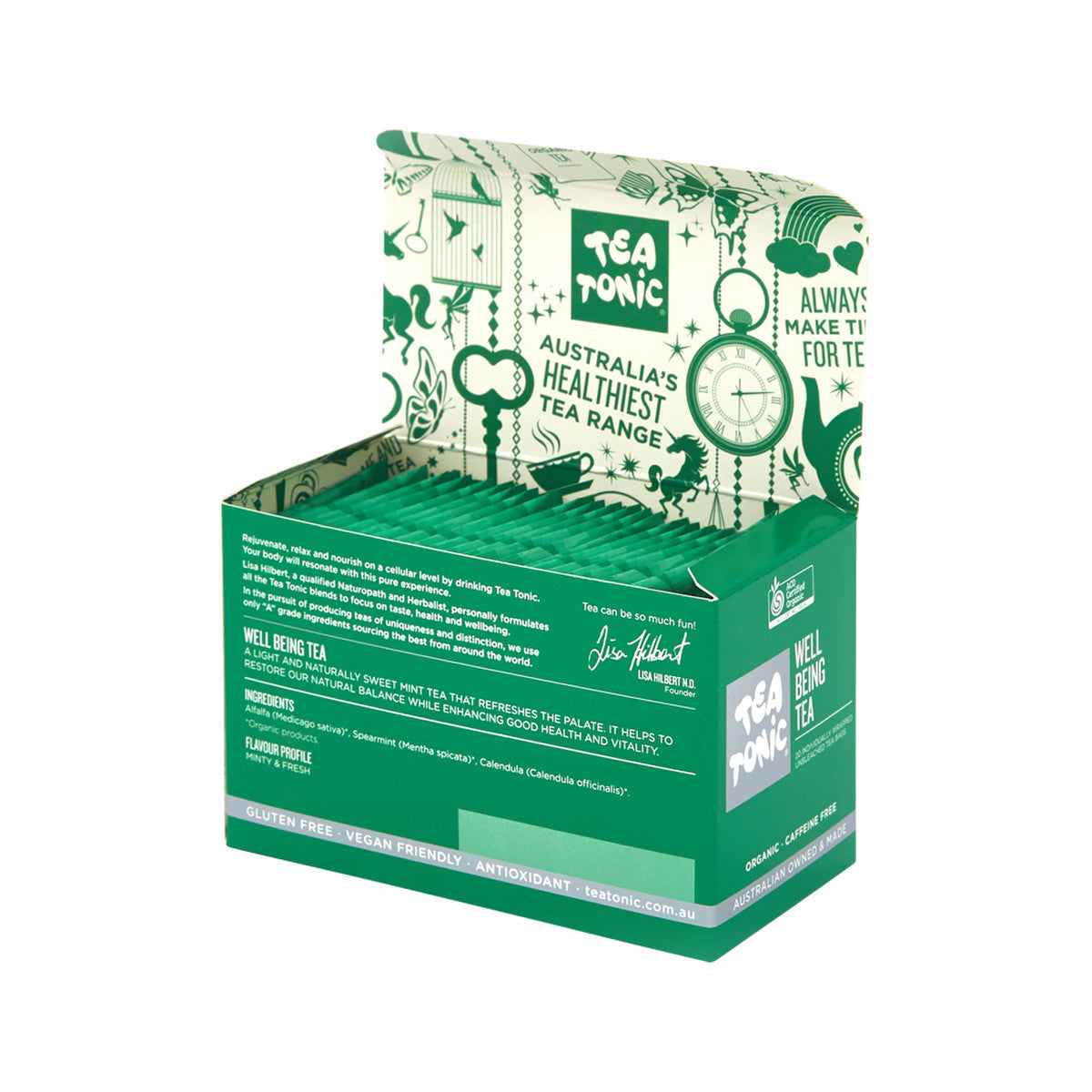 Tea Tonic Organic Well Being Tea x 20 Tea Bags