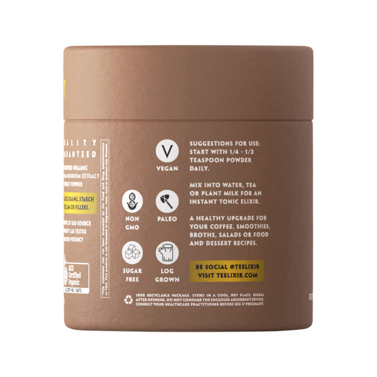 Teelixir Organic Meshima Mushroom (Immune Support Adaptogen) 50g