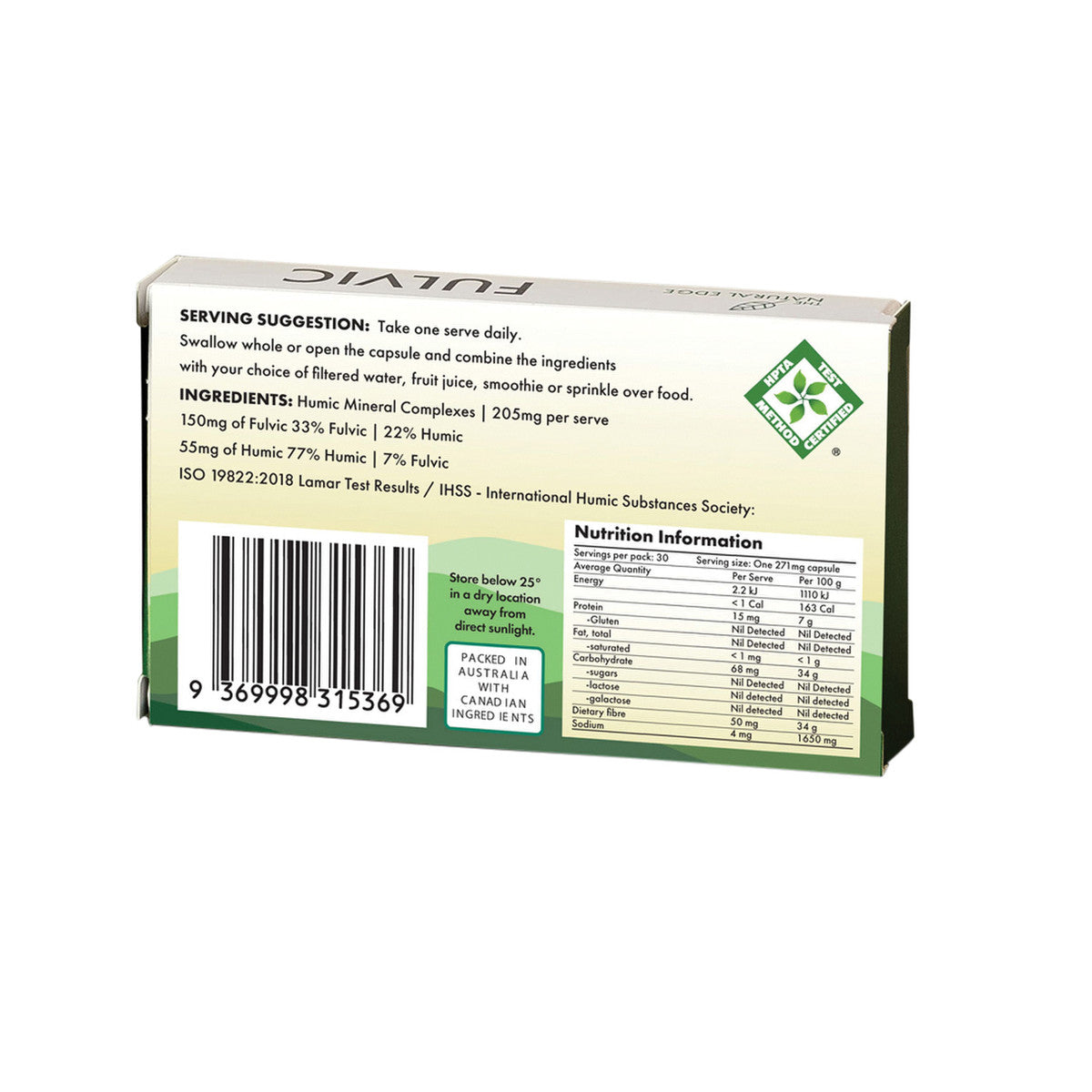 The Natural Edge Fulvic (Multi Minerals Trace Elements) 30c