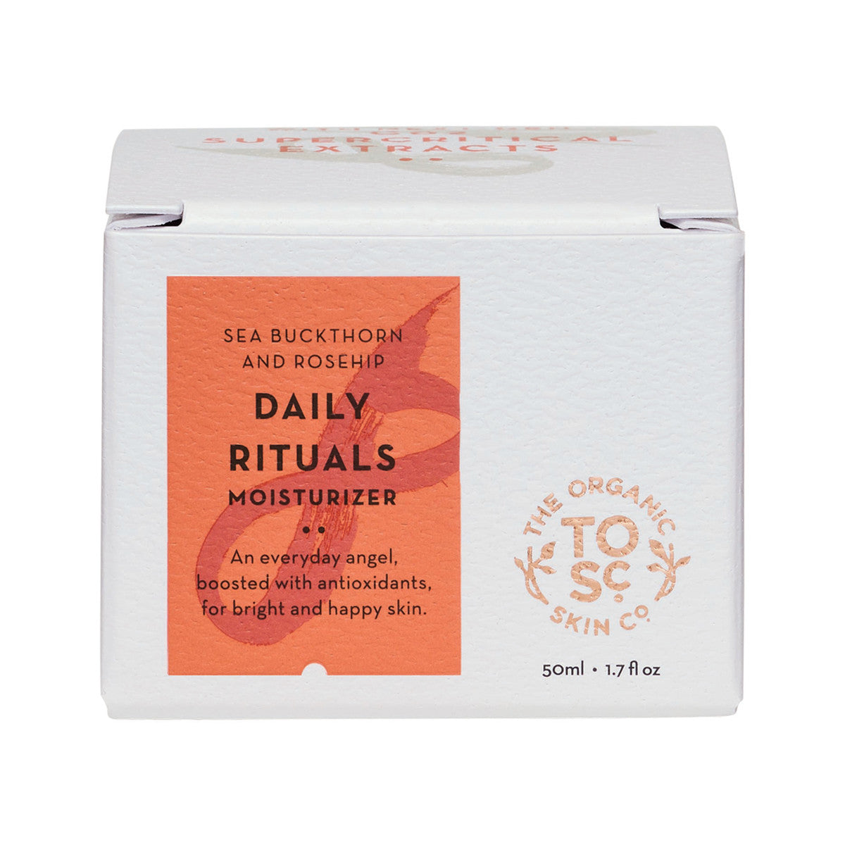The Organic Skin Co Organic Daily Rituals Moisturiser Sea Buckthorn and Rosehip 50ml