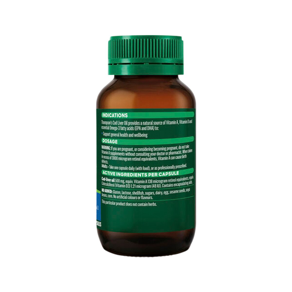 Thompson's Cod Liver Oil 100 Capsules