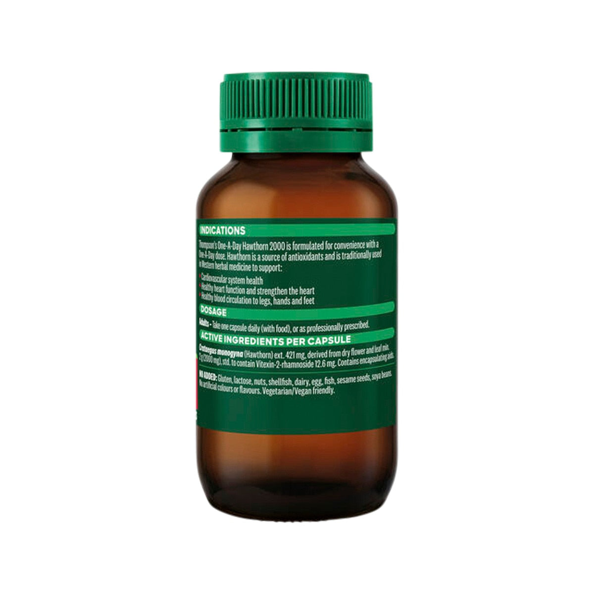 Thompson's One-A-Day Hawthorn 2000mg 60 Capsules