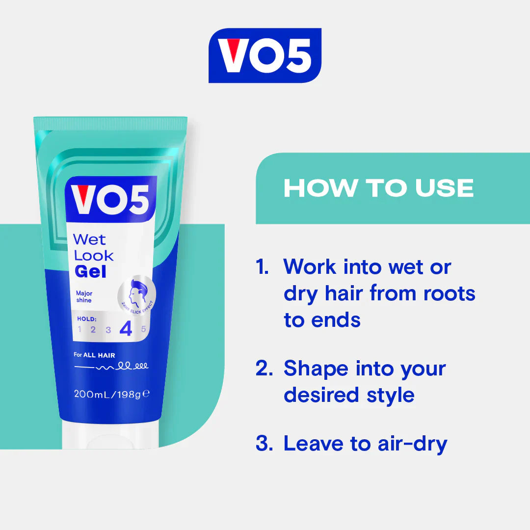 Vo5 Wet Look Gel Tube 175g