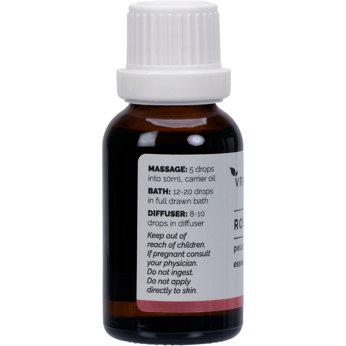 VRINDAVAN Essential Oil (100%) Rose Geranium 25ml