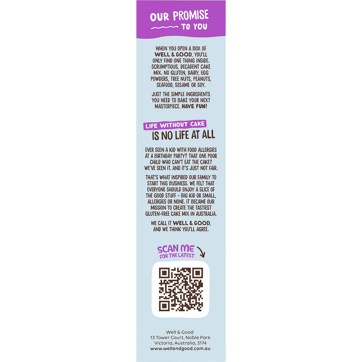 Well & Good Choc Fudge Brownie Mix 400g