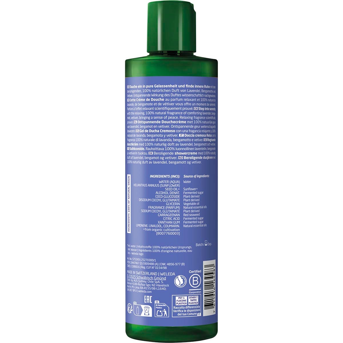 Weleda Shower Cream Relax Soothing Lavender 400ml