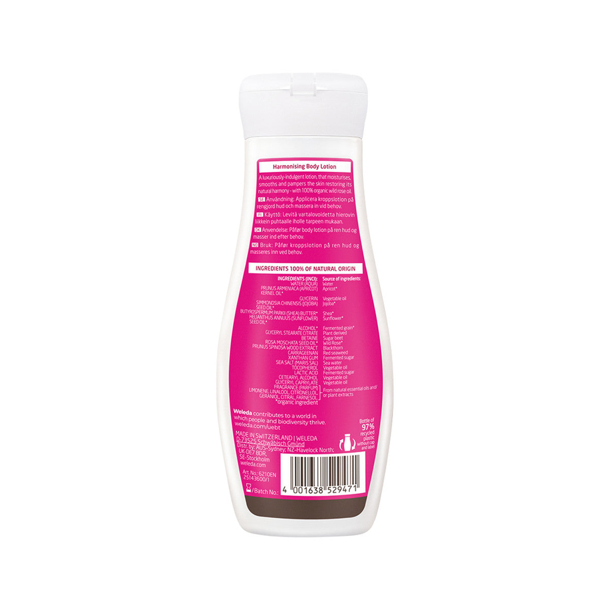 Weleda Organic Body Lotion Harmonising (Wild Rose) 200ml