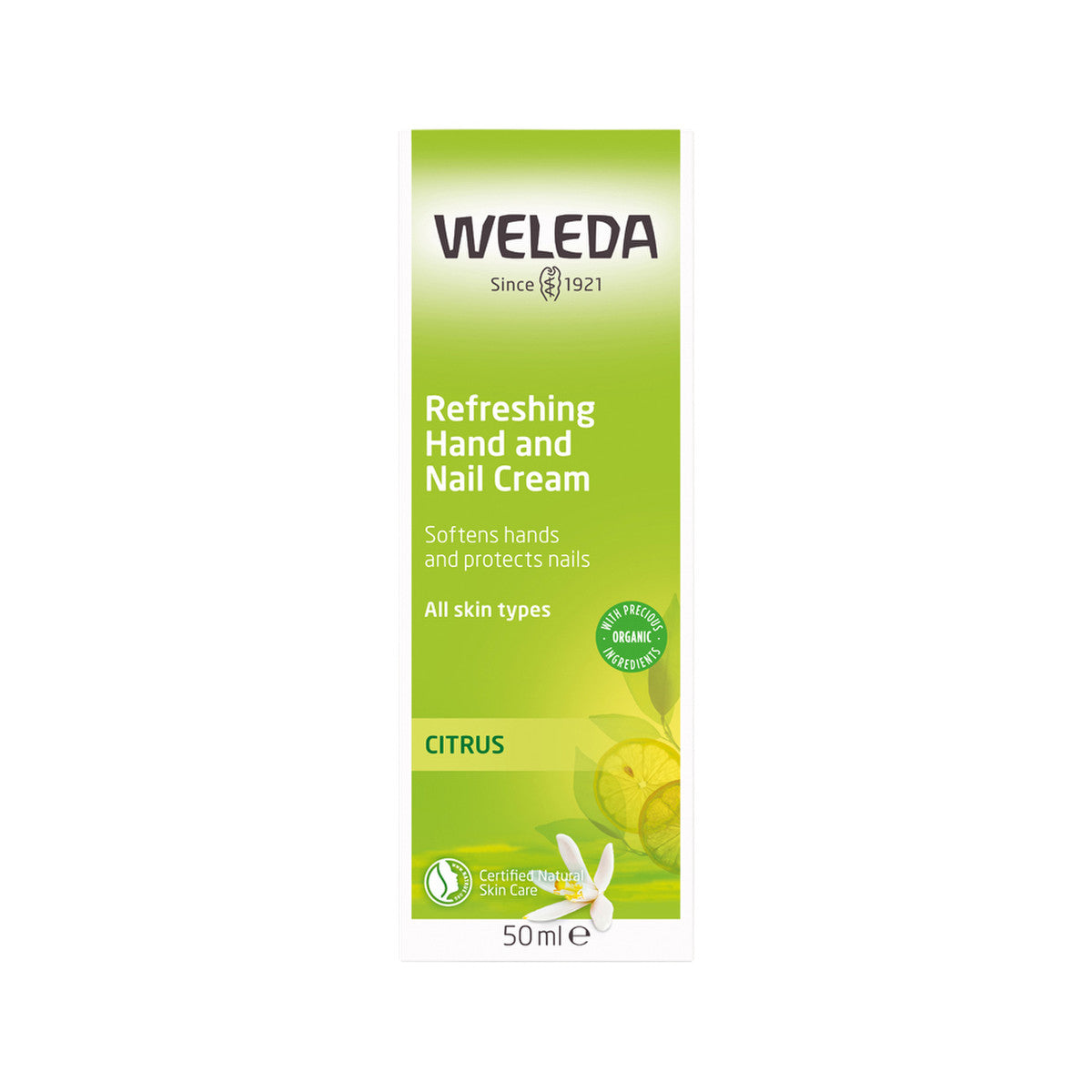 Weleda Organic Hand & Nail Cream Refreshing (Citrus) 50ml