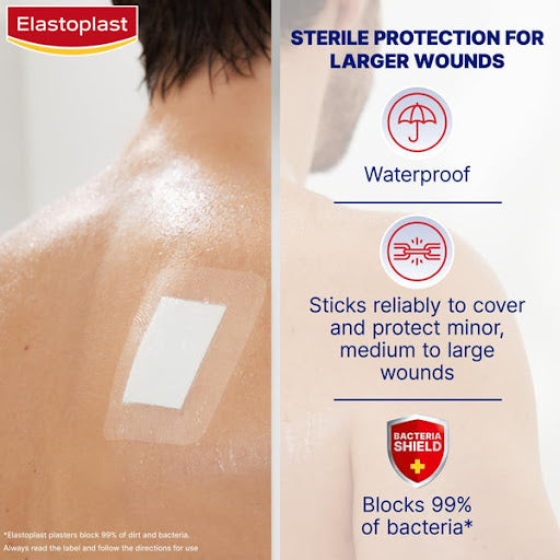 Elastoplast Waterproof Dressing 3XL 10x15cm 5 Dressings