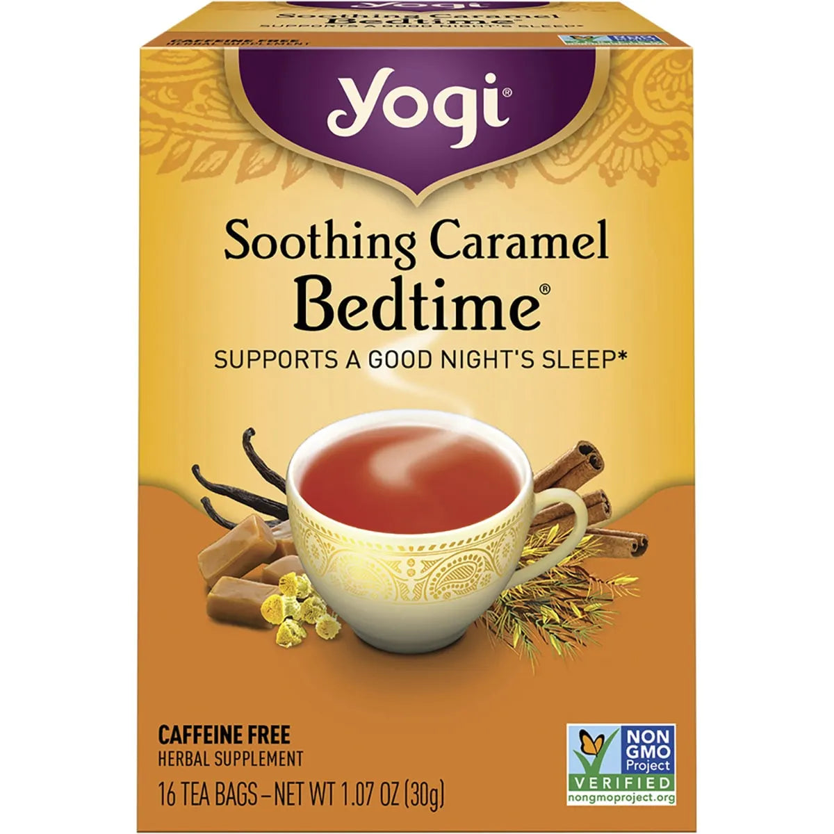 YOGI TEA Herbal Tea Bags Soothing Caramel Bedtime 16
