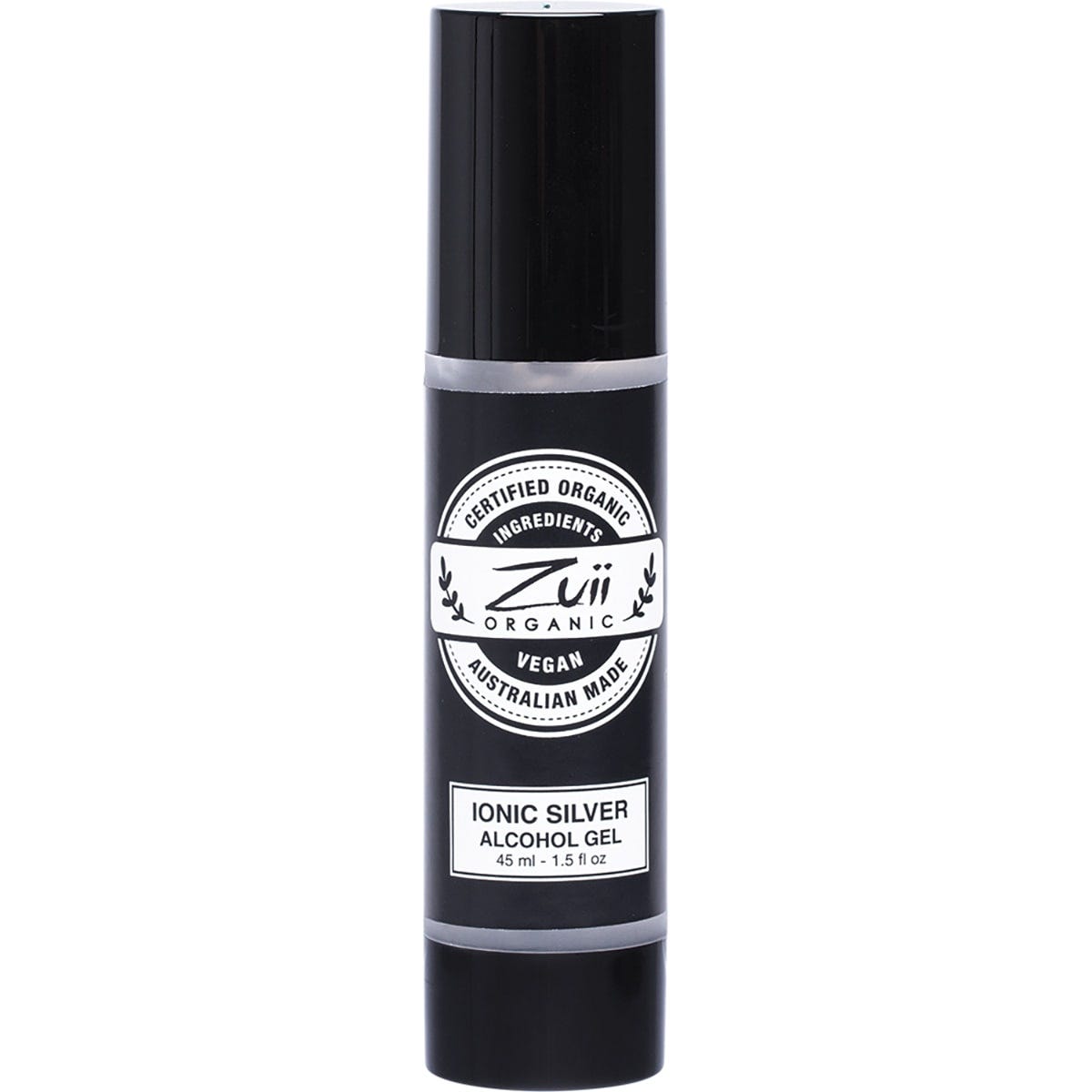 ZUII ORGANIC Ionic Silver Alcohol Sanitising Gel 45ml