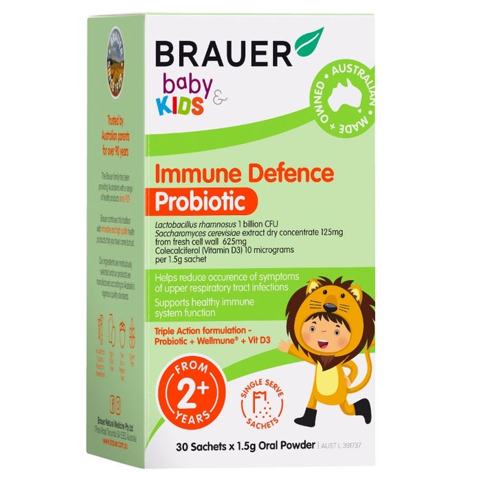 Brauer Baby & Kids Immune Defence Probiotic 30 Sachets