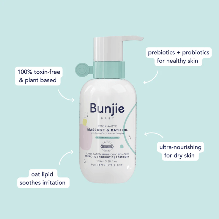 Bunjie Baby Massage & Bath Oil 165ml
