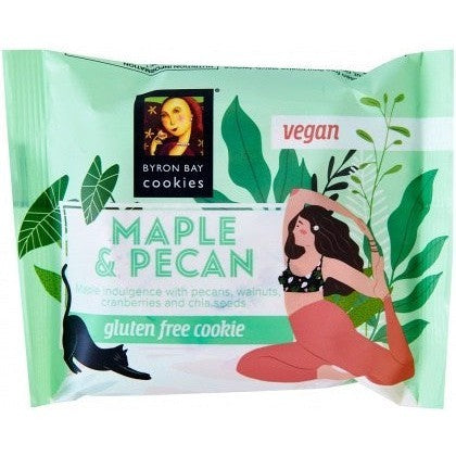 Byron Bay Cookies Gluten Free Cookies Maple & Pecan 60g 12 Pack
