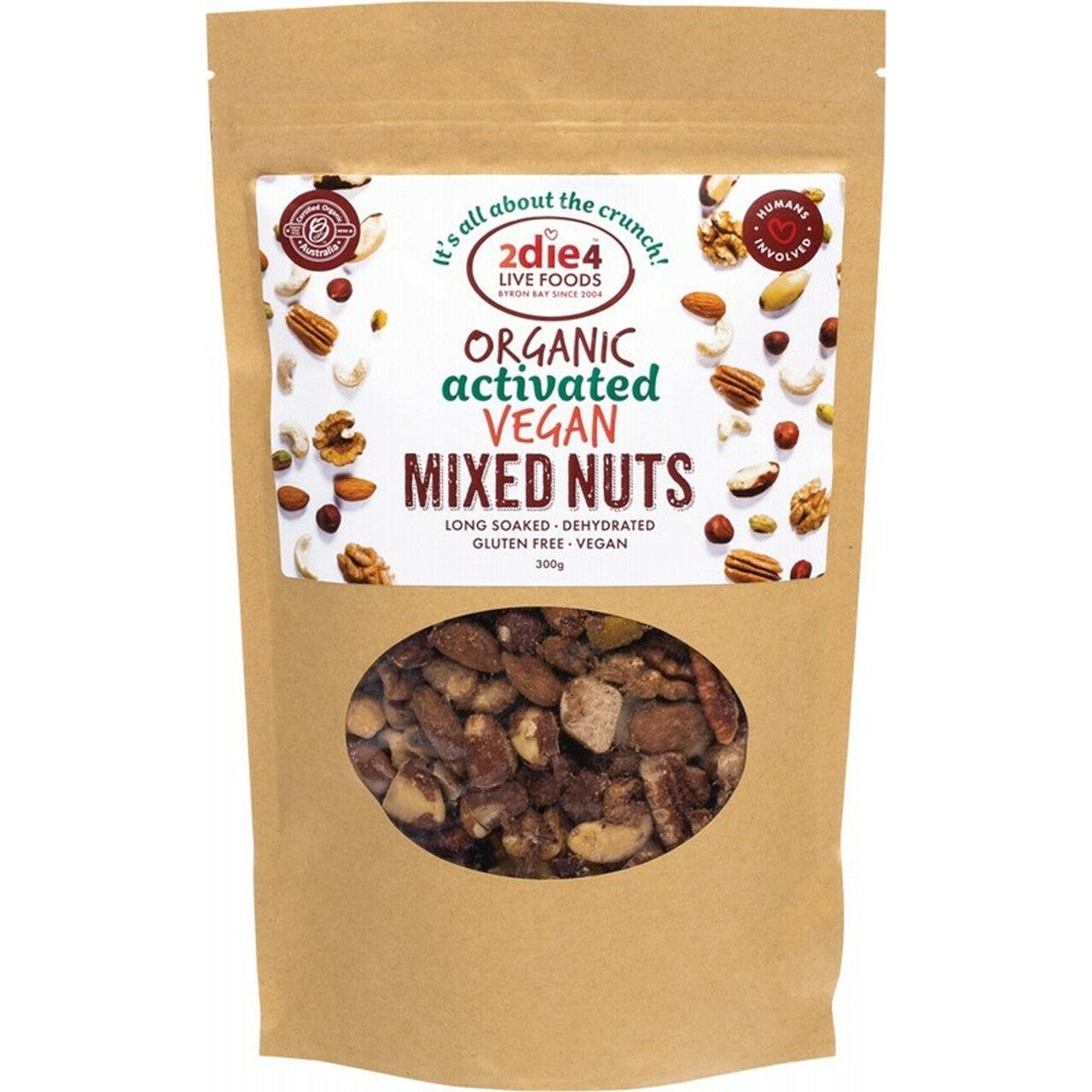 2die4 Live Foods Organic Activated Mixed Nuts Vegan 300g