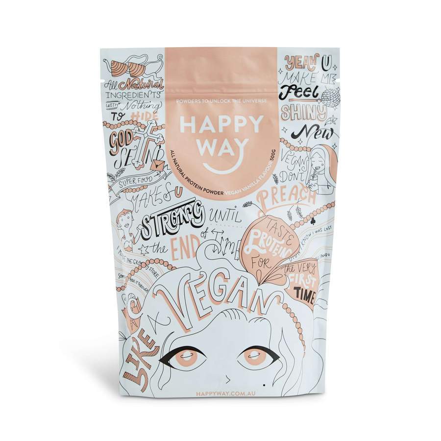 HAPPY WAY Pea Protein Powder Vanilla 500g
