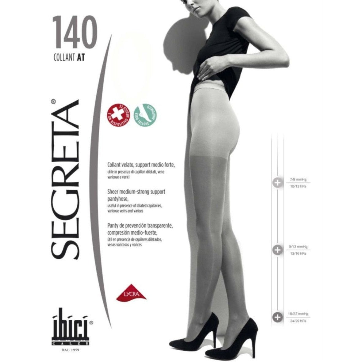 IBICI SHEER SUPPORT PANTYHOSE (MED/STRONG)