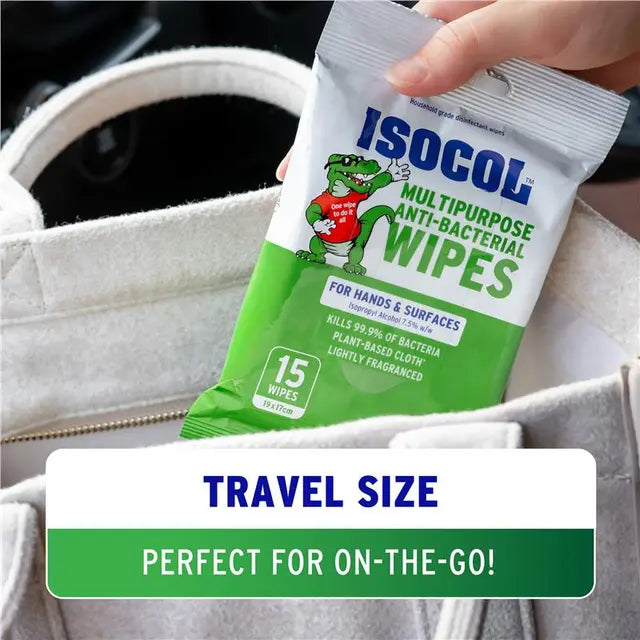 Isocol Multi Purpose Anti-Bacterial 15 Wipes