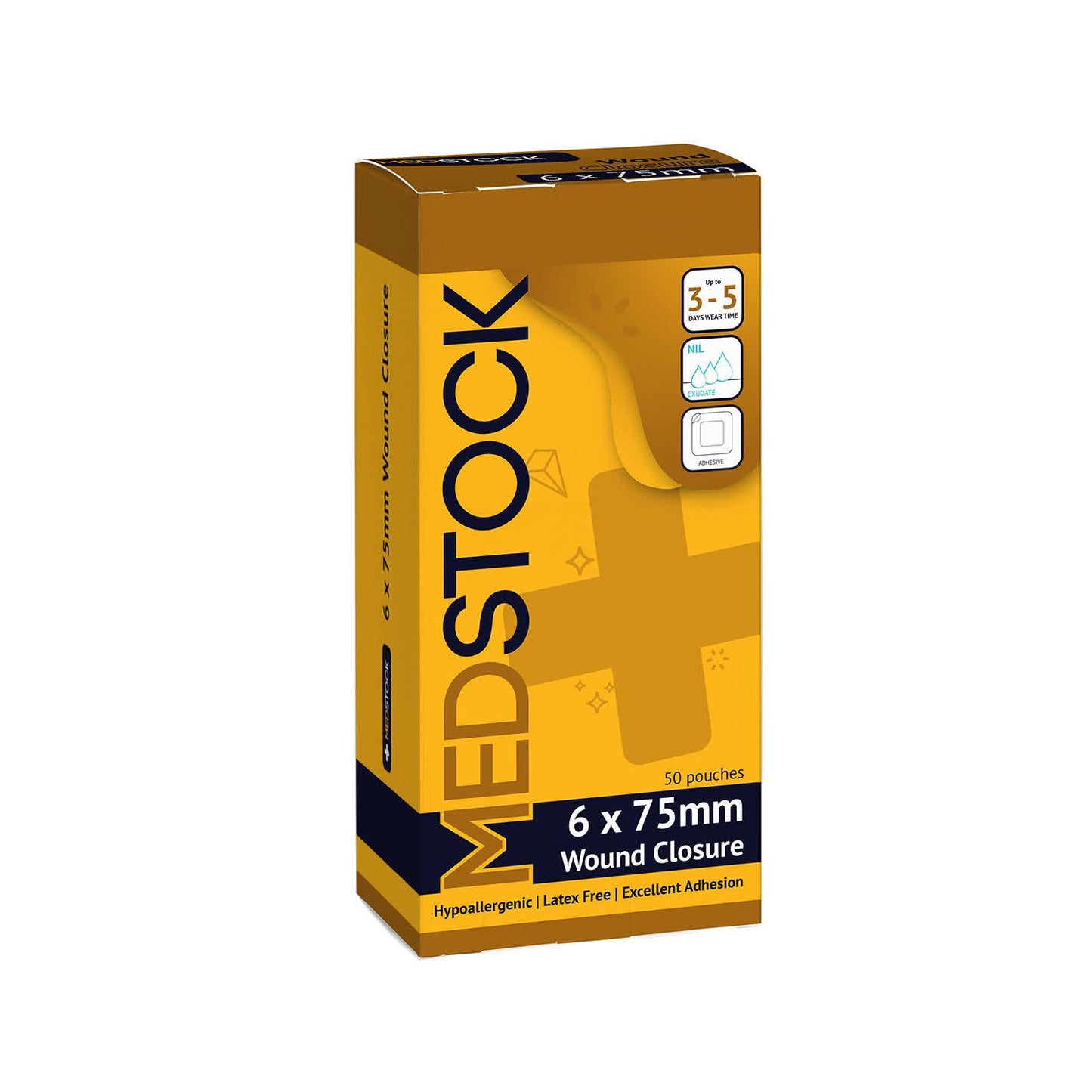 Medstock Wound Closure Strip 6Mmx75Mm