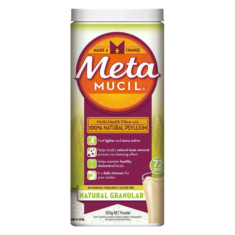 Metamucil Fibre Supplement Regular 72 Dose 504g