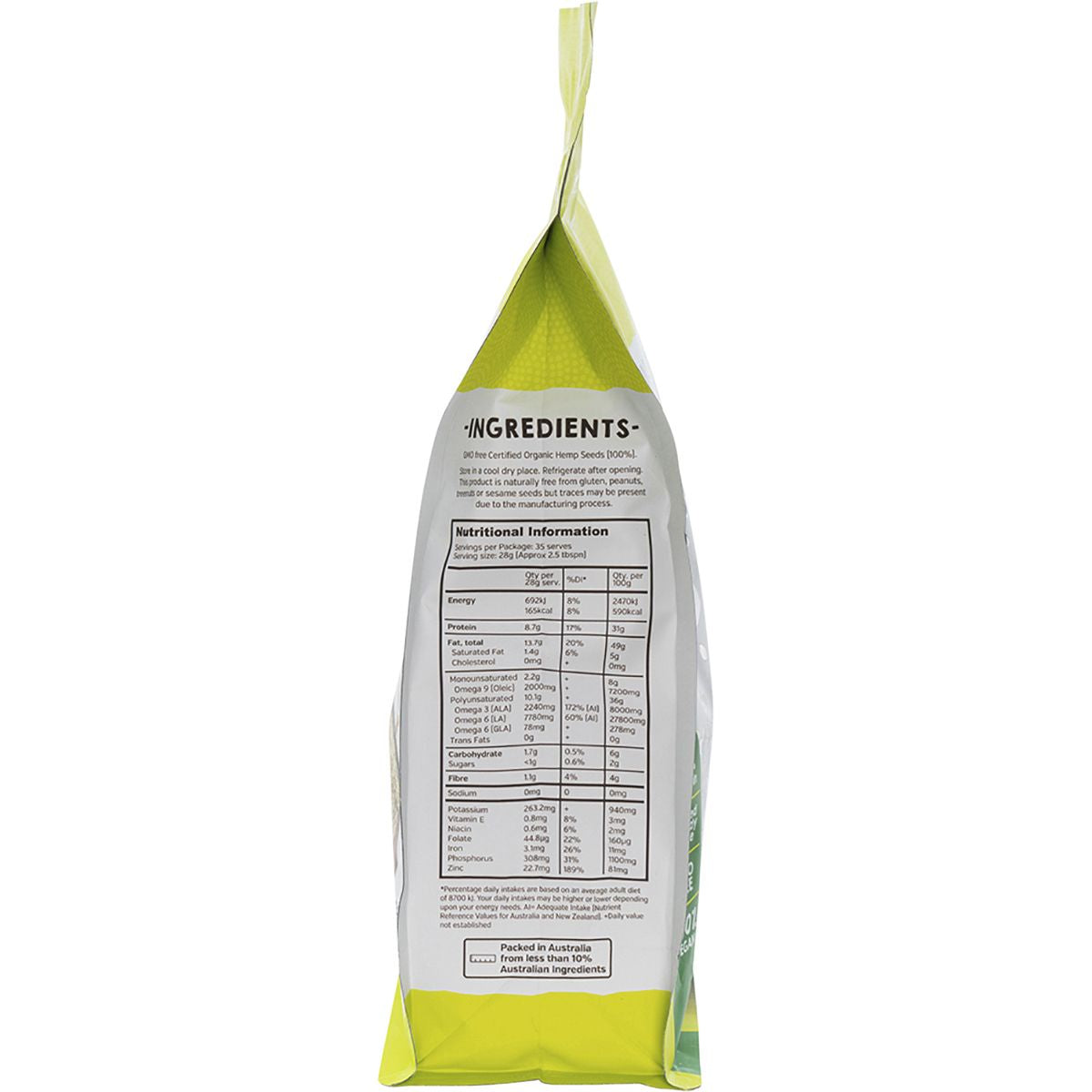 ESSENTIAL HEMP Organic Hemp Seeds Hulled 1kg