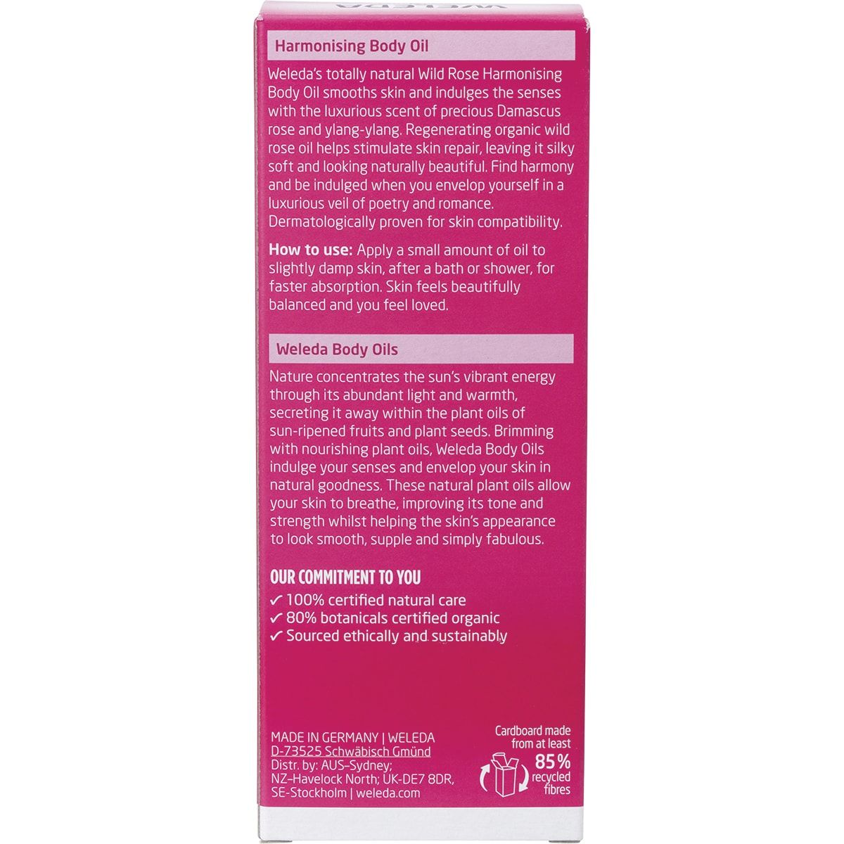 WELEDA Harmonising Body Oil Wild Rose - 100ml