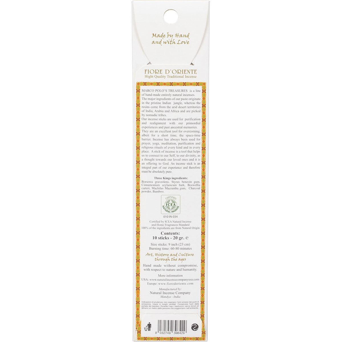 MARCO POLO'S TREASURES Incense Sticks Three Kings 10