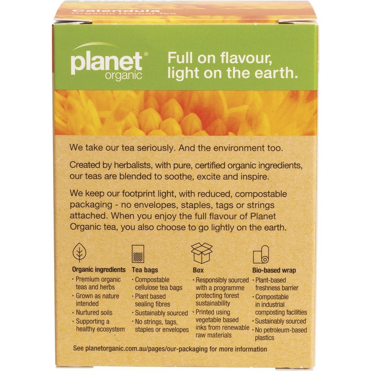 PLANET ORGANIC Herbal Tea Bags Calendula 25