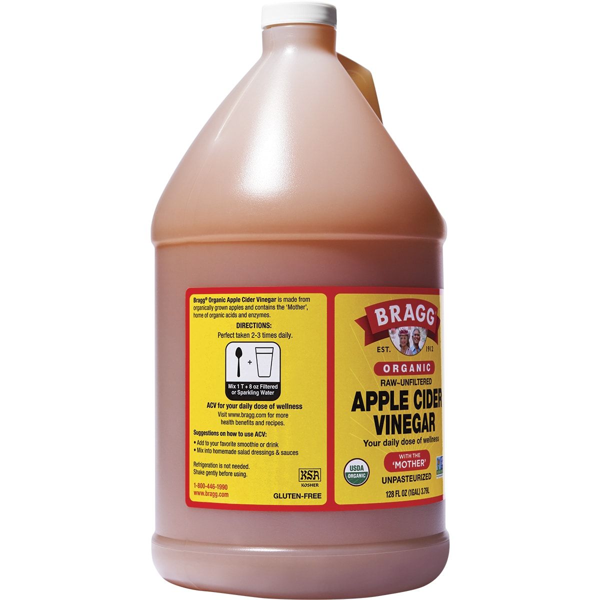 Bragg Apple Cider Vinegar Unfiltered & Contains the Mother 3.8l