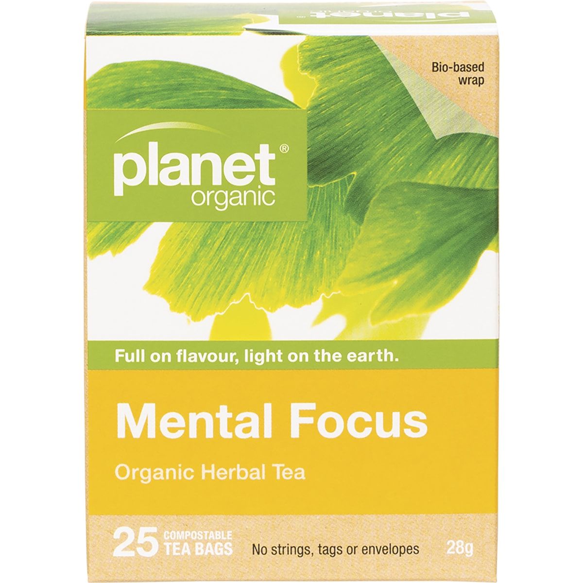 PLANET ORGANIC Herbal Tea Bags Mental Focus 25