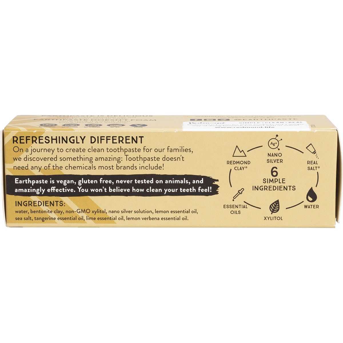 REDMOND Earthpaste - Toothpaste With Silver Lemon Twist 113g
