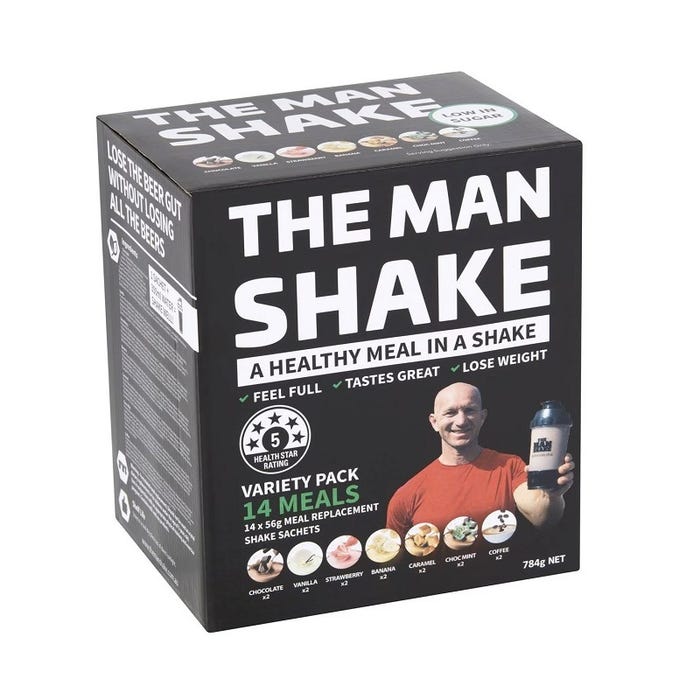 THE MAN SHAKE VARIETY PACK 14 SACHETS