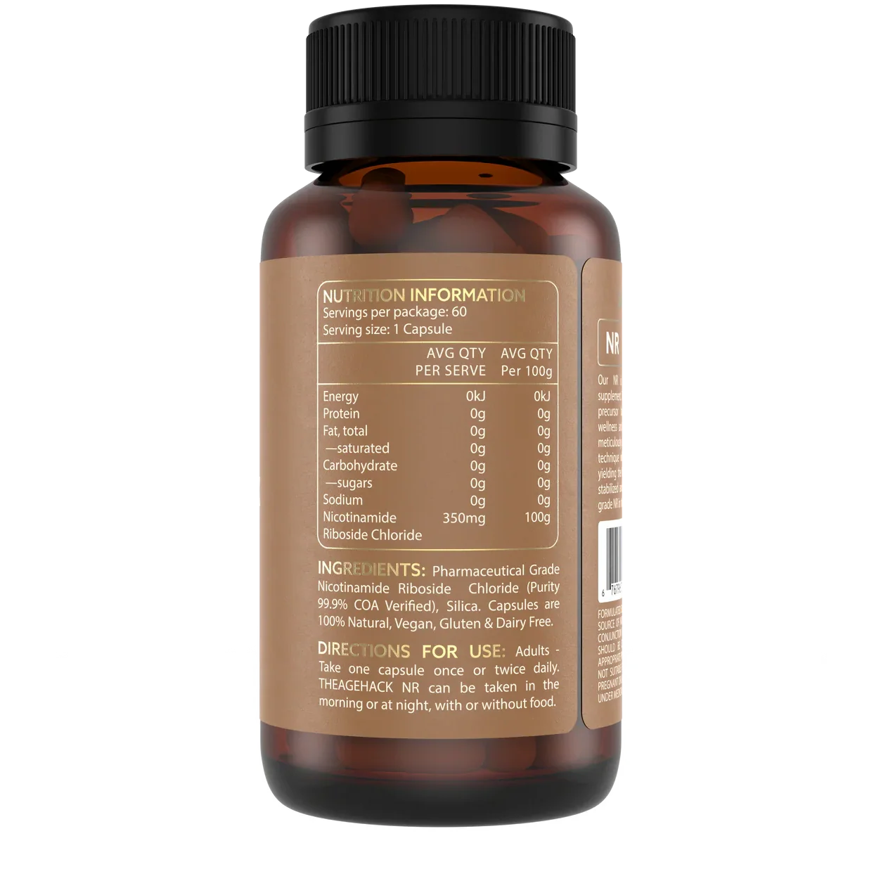 Theagehack NR Nicotinamide Riboside 60 Capsules