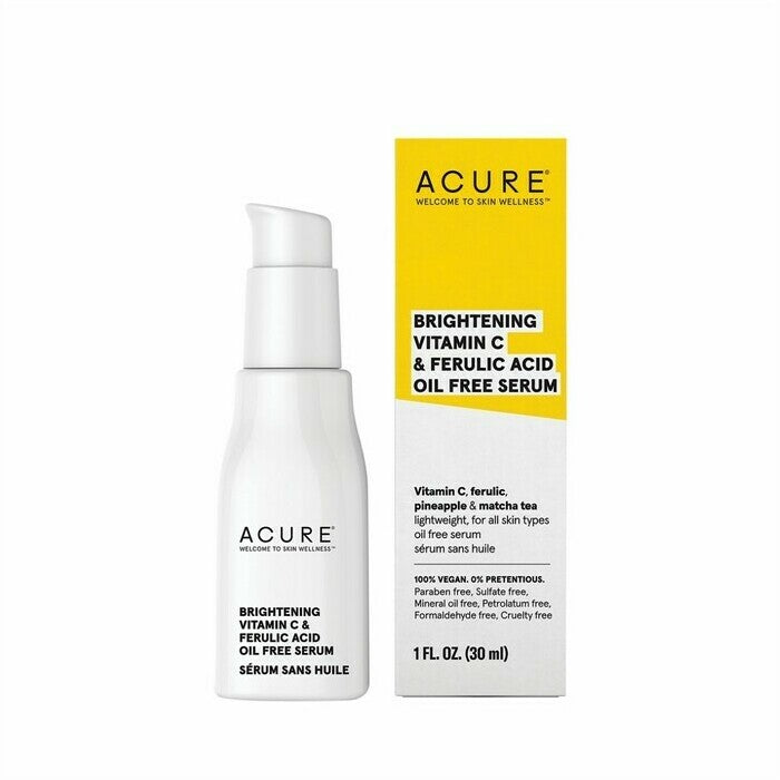 Acure Brightening Vit C & Ferulic Acid Oil Free Serum 30ml