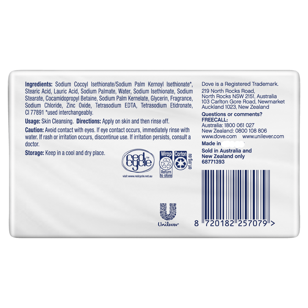 Dove Beauty Cream Bar 90G 4 Pack Soap
