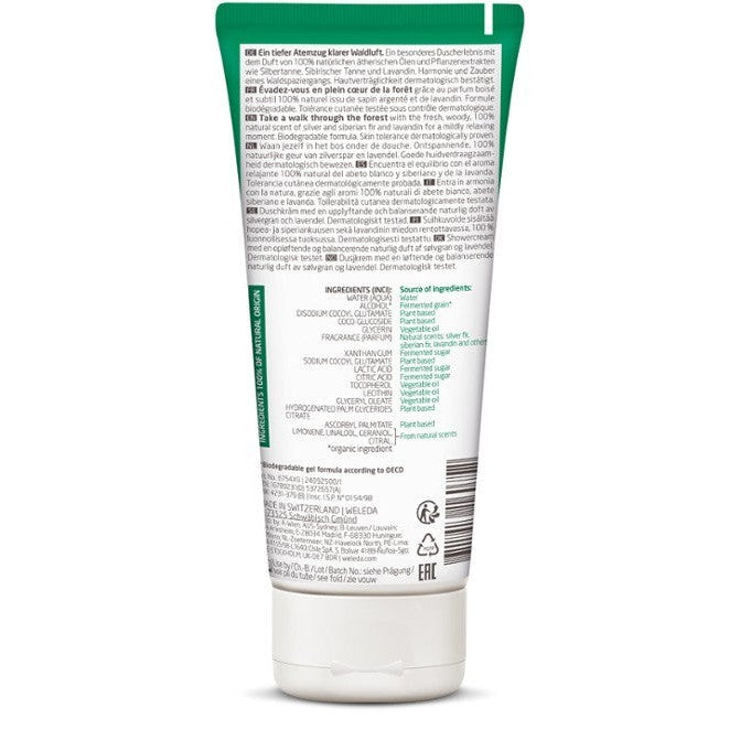 WELEDA Aroma Shower - Gel - Harmony Silver Fir, Siberian Fir & Lavandin 200ml