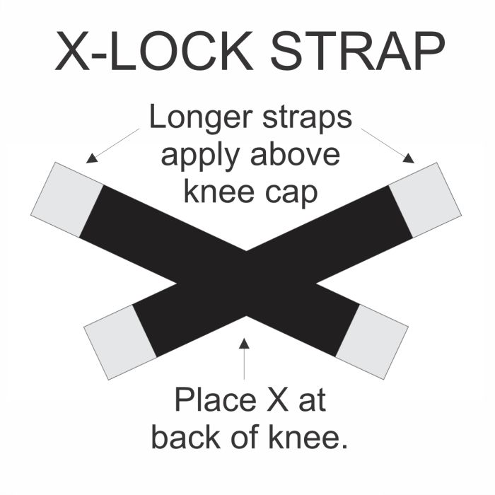 Body Assist Deluxe Thermal X-Lock Knee Wrap