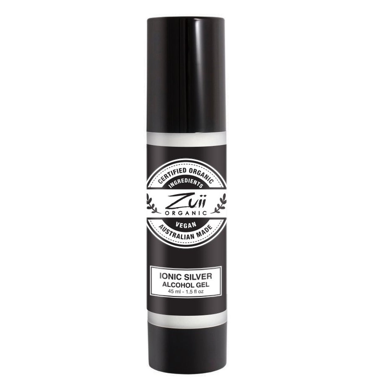 ZUII ORGANIC Ionic Silver Alcohol Sanitising Gel 45ml