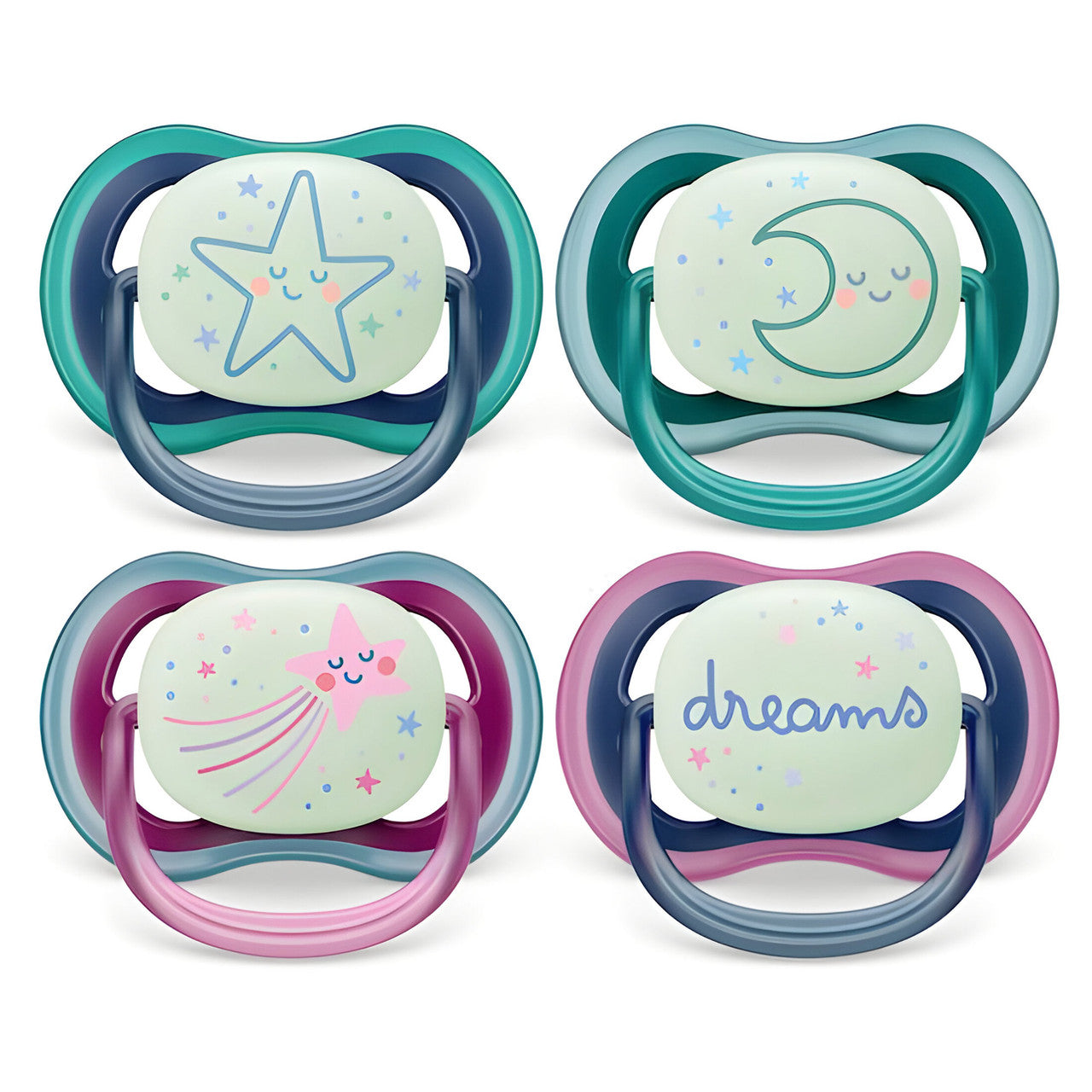 Avent Ultra Air Night Soother 6-18 Months 2 Pack